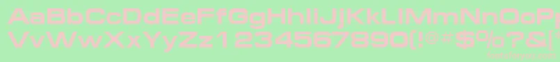 MinimaExpandedSsiBoldExpanded Font – Pink Fonts on Green Background