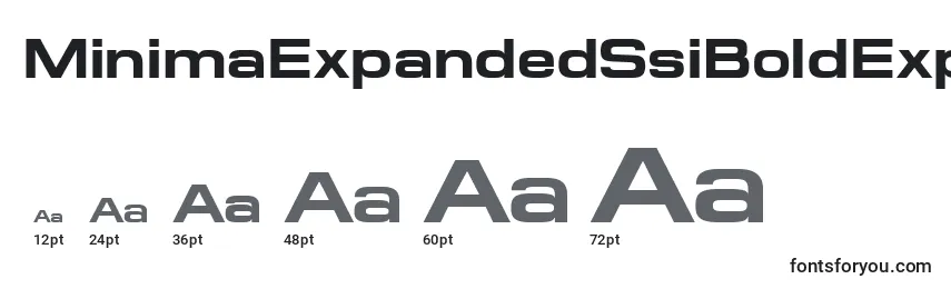 MinimaExpandedSsiBoldExpanded Font Sizes
