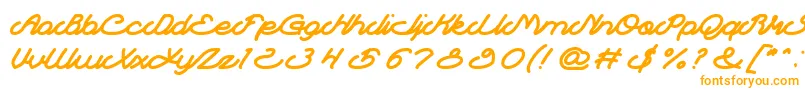 Шрифт Autopilot – оранжевые шрифты на белом фоне