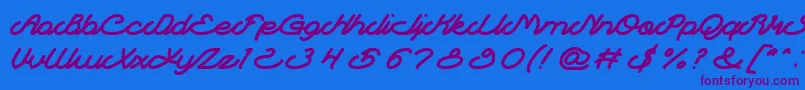 Шрифт Autopilot – фиолетовые шрифты на синем фоне