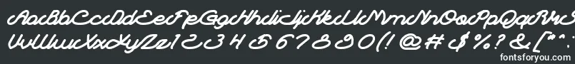 Autopilot Font – White Fonts on Black Background