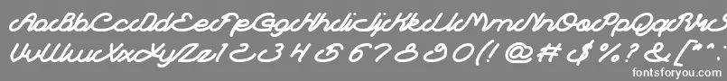 Шрифт Autopilot – белые шрифты на сером фоне