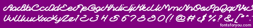 フォントAutopilot – 紫の背景に白い文字