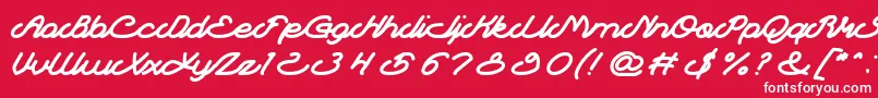 フォントAutopilot – 赤い背景に白い文字