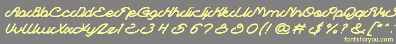 Autopilot Font – Yellow Fonts on Gray Background