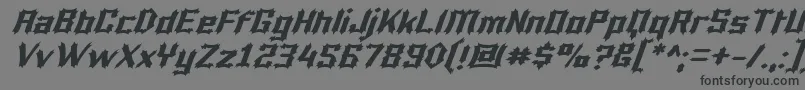 Luciferi Font – Black Fonts on Gray Background