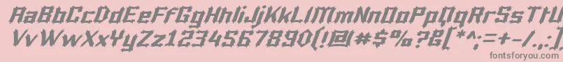 Luciferi Font – Gray Fonts on Pink Background