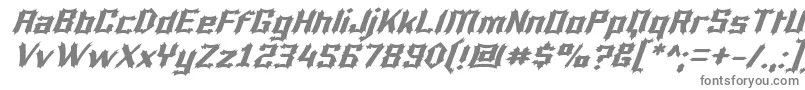 Luciferi-Schriftart – Graue Schriften auf weißem Hintergrund