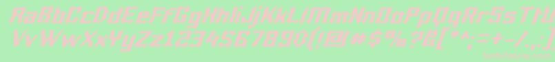 Luciferi-fontti – vaaleanpunaiset fontit vihreällä taustalla