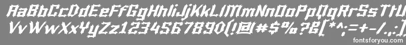 Luciferi Font – White Fonts on Gray Background