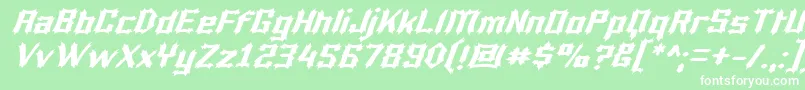 Luciferi Font – White Fonts on Green Background