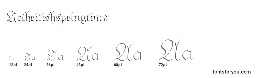 Größen der Schriftart Arthritishspringtime