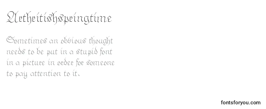 Schriftart Arthritishspringtime