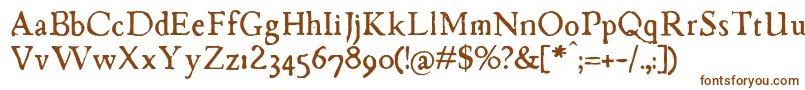 ChapbookRegular Font – Brown Fonts on White Background