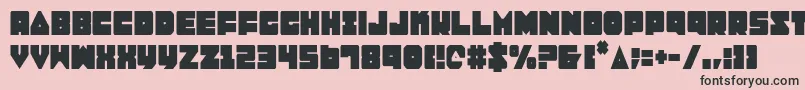 Lobotommyc Font – Black Fonts on Pink Background
