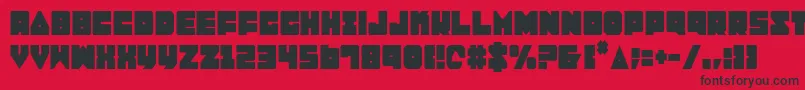 Lobotommyc Font – Black Fonts on Red Background