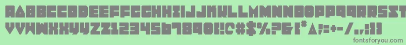 Lobotommyc Font – Gray Fonts on Green Background