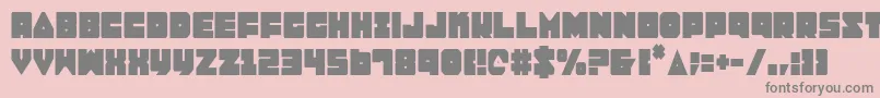 Lobotommyc Font – Gray Fonts on Pink Background