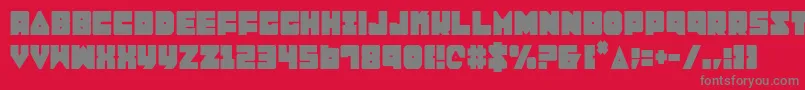 Lobotommyc Font – Gray Fonts on Red Background