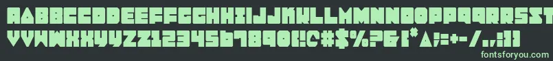 Lobotommyc Font – Green Fonts on Black Background