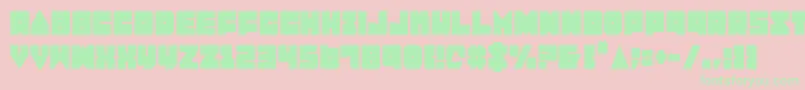 Lobotommyc Font – Green Fonts on Pink Background