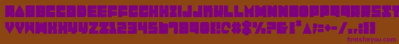 Lobotommyc Font – Purple Fonts on Brown Background