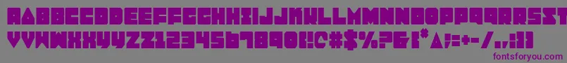 Lobotommyc Font – Purple Fonts on Gray Background