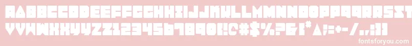 Lobotommyc Font – White Fonts on Pink Background