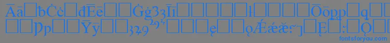 Шрифт TimesOldEnglishRegular – синие шрифты на сером фоне