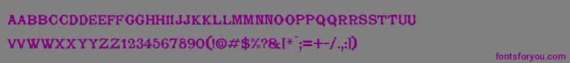 Barjorelle Font – Purple Fonts on Gray Background