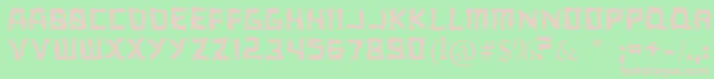 Шрифт ARippingYarnToo – розовые шрифты на зелёном фоне