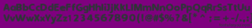 SimplyRoundedBold-fontti – mustat fontit violetilla taustalla