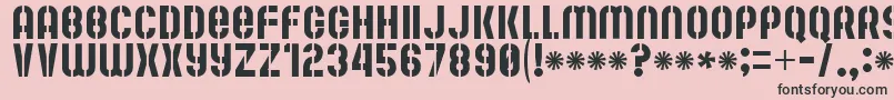 MuteFruitRegular Font – Black Fonts on Pink Background