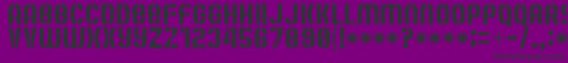 MuteFruitRegular Font – Black Fonts on Purple Background