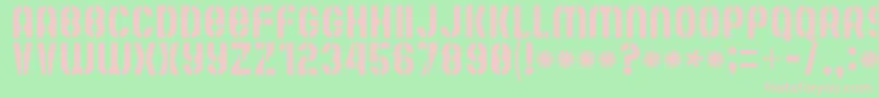 MuteFruitRegular Font – Pink Fonts on Green Background