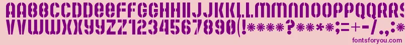 MuteFruitRegular Font – Purple Fonts on Pink Background