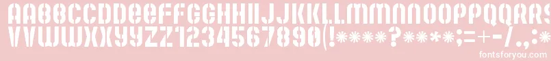 MuteFruitRegular Font – White Fonts on Pink Background