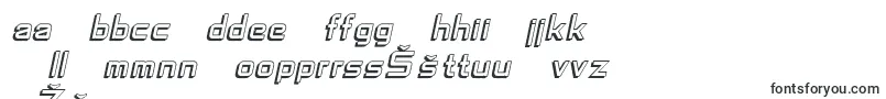 フォントSfChaerilidaeShadedOblique – ラトビアのフォント