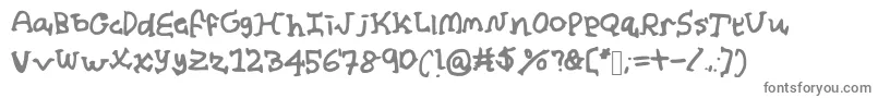 Шрифт AlmondMilk – серые шрифты на белом фоне