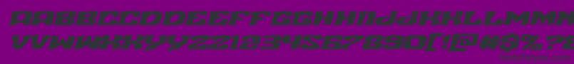 Nuevopassionexpandital Font – Black Fonts on Purple Background