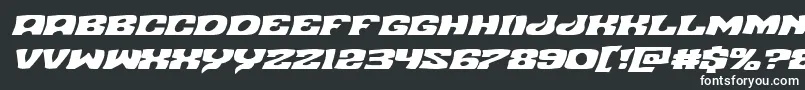 Nuevopassionexpandital Font – White Fonts on Black Background