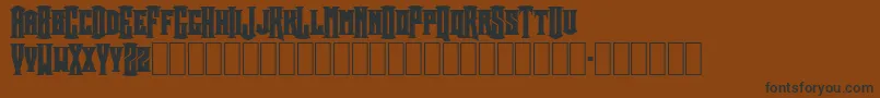 Crownt Font – Black Fonts on Brown Background