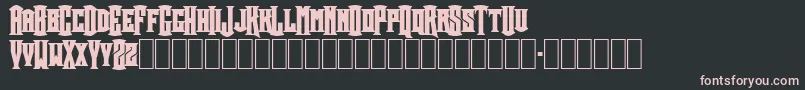Crownt Font – Pink Fonts on Black Background