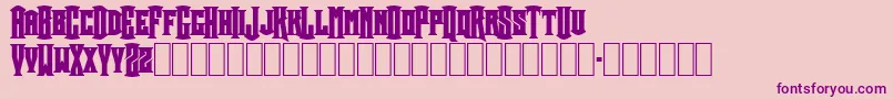 Crownt Font – Purple Fonts on Pink Background