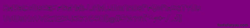 フォントRueckLicht – 紫の背景に黒い文字