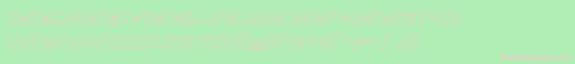 RueckLicht Font – Pink Fonts on Green Background