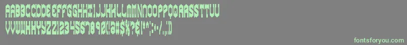 GyroseSqueezeBrk Font – Green Fonts on Gray Background