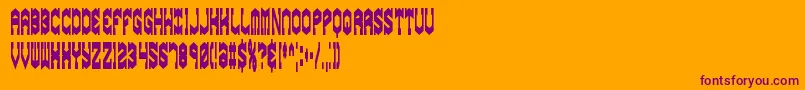 GyroseSqueezeBrk Font – Purple Fonts on Orange Background