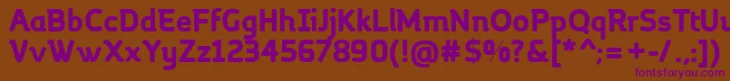 Подробнее о шрифте MargotBold Шрифт MargotBold – фиолетовые шрифты на коричневом фоне
