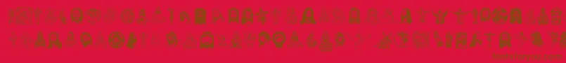 JesusChrist Font – Brown Fonts on Red Background